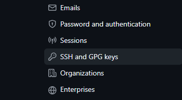 在 Github 添加新的 key
